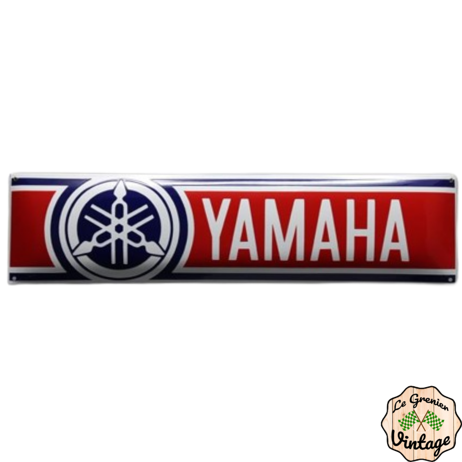 Plaque émaillée bandeau Yamaha