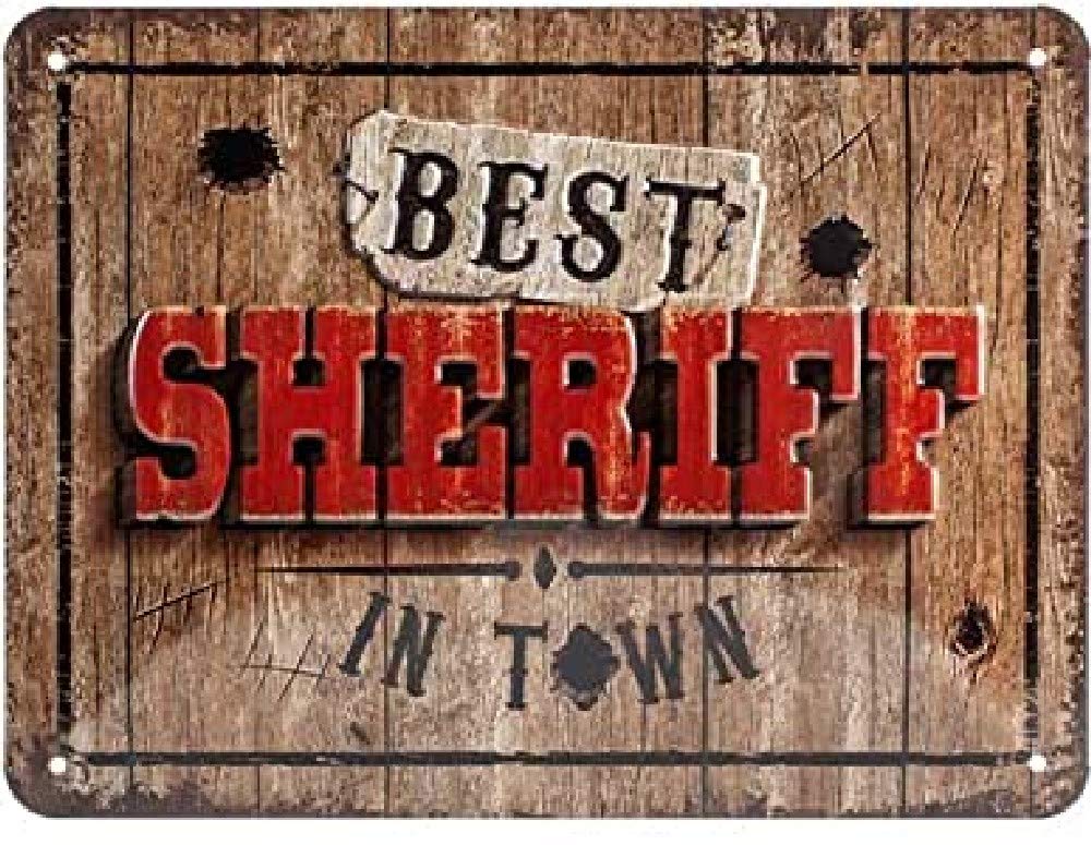 plaque métal best sheriff