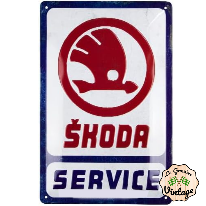 Plaque Skoda service