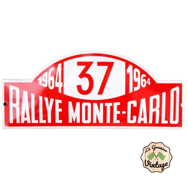 Plaque émaillée Rallye de Monte Carlo