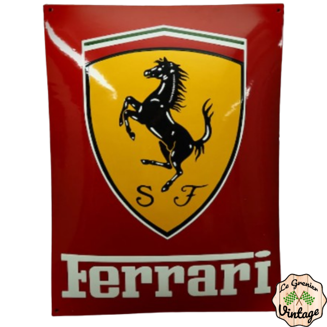 Plaque émaillée Ferrari