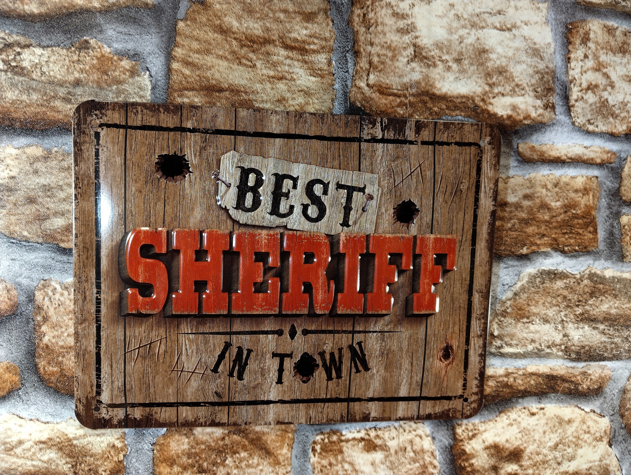 plaque déco best sheriff