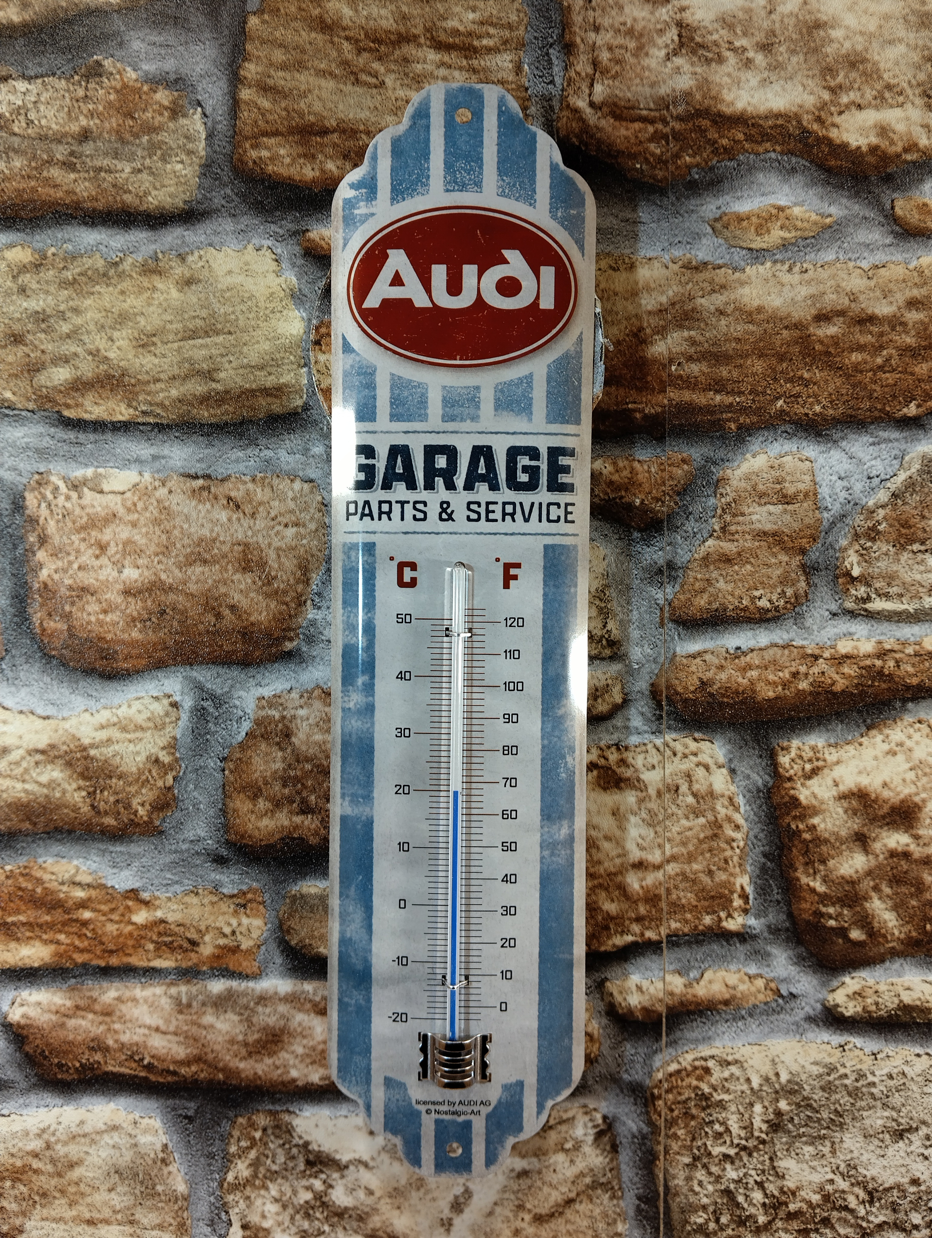 thermomètre déco publicitaire audi garage