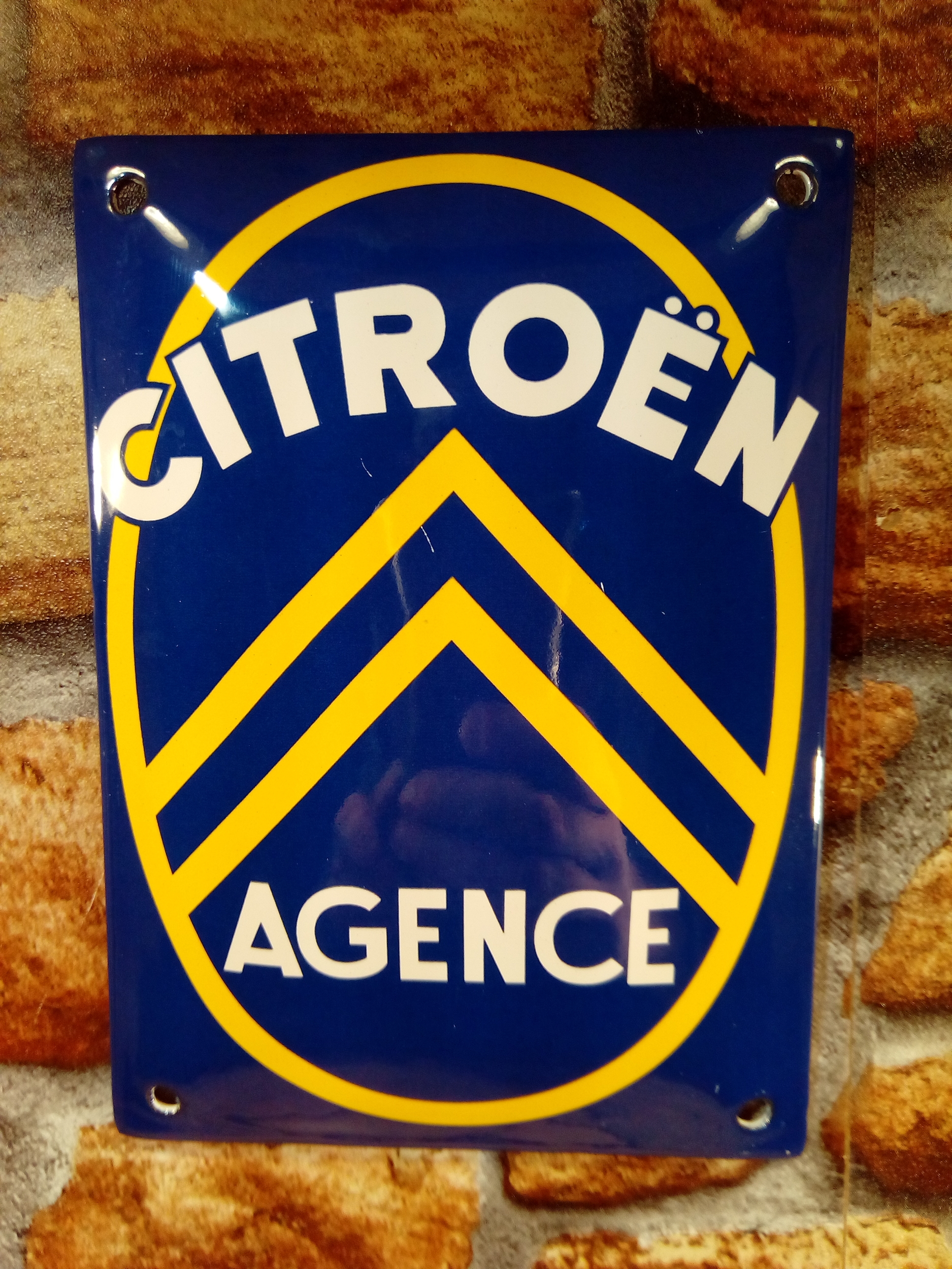 Plaque émaillée Citroën agence