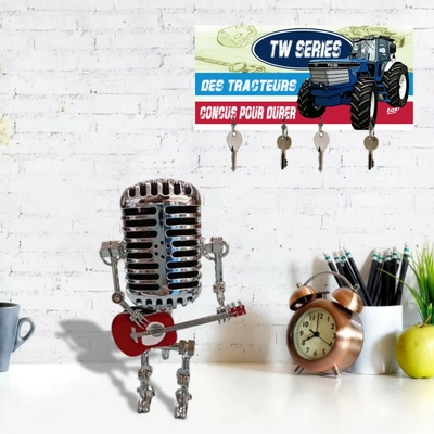 accroche-clés tracteur Ford tw rétro