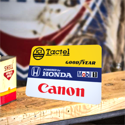 tapis de souris honda f1 rétro 80s