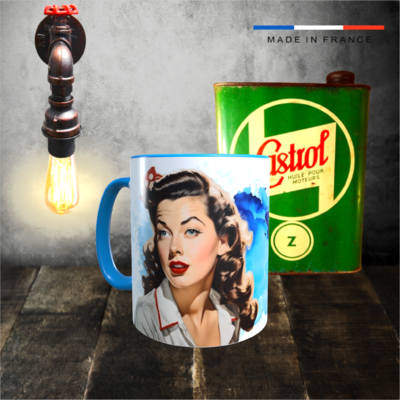mug vintage pin-up