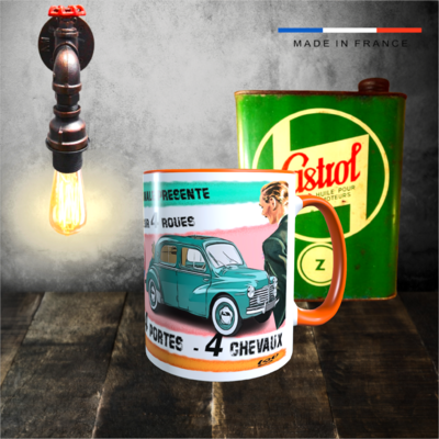 mug renault 4cv vintage