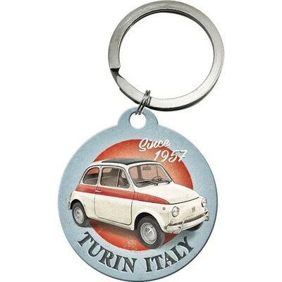 porte-clés fiat 500 turin italy