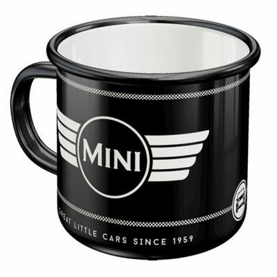 mug émaillé austin mini little car vintage