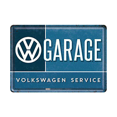 Plaque Volkswagen garage 30 x 20