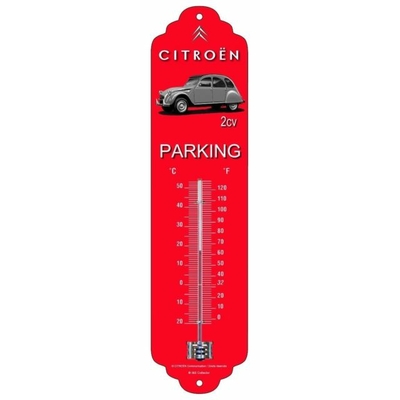 Thermomètre Citroën 2 Cv rouge