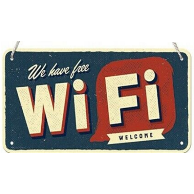 Plaque à suspendre Free Wifi