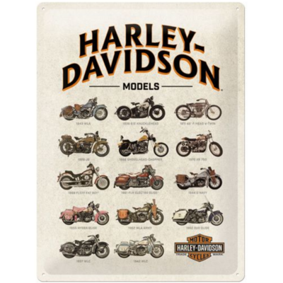 Plaque Harley models 30 x 40