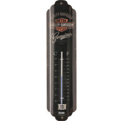 Thermomètre Harley Davidson noir