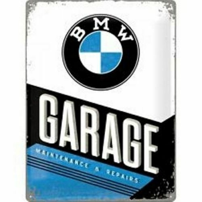 Plaque BMW garage 30 x 40
