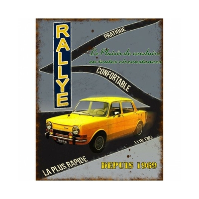 Plaque Simca Rallye