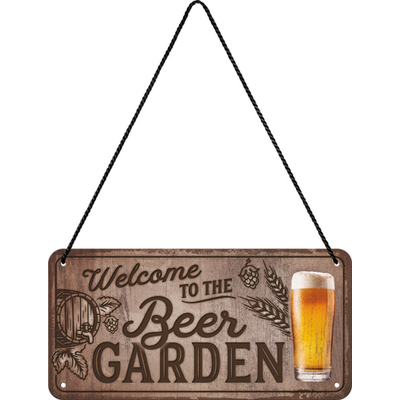Plaque à suspendre Beer garden
