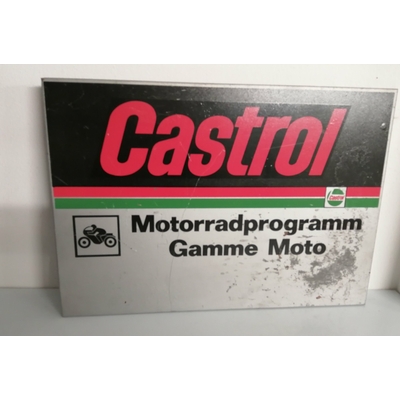 plaque publicitaire castrol circuit moto