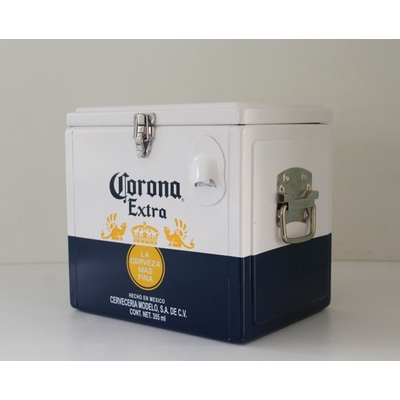 glacière métal bière corona extra