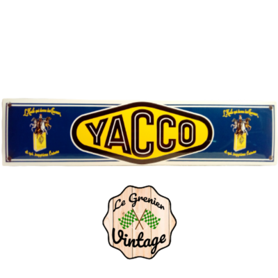 Plaque publicitaire Yacco l'huile des records du monde