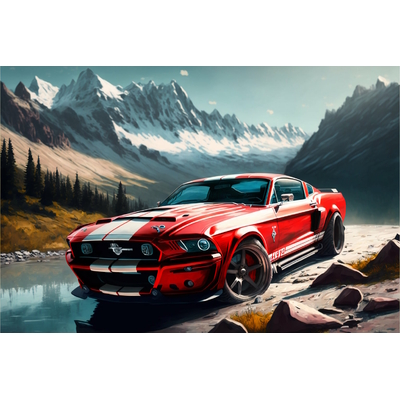 plaque ford mustang montagnes rocheuses