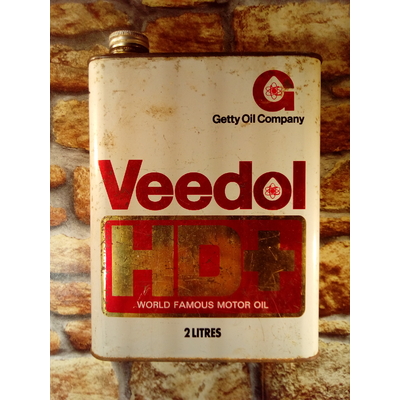 ancien bidon huile veedol HD+