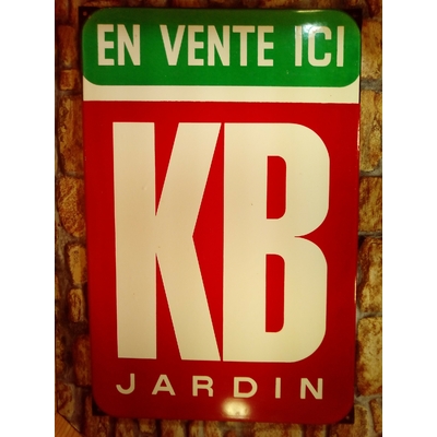 plaque émaillée kb jardin