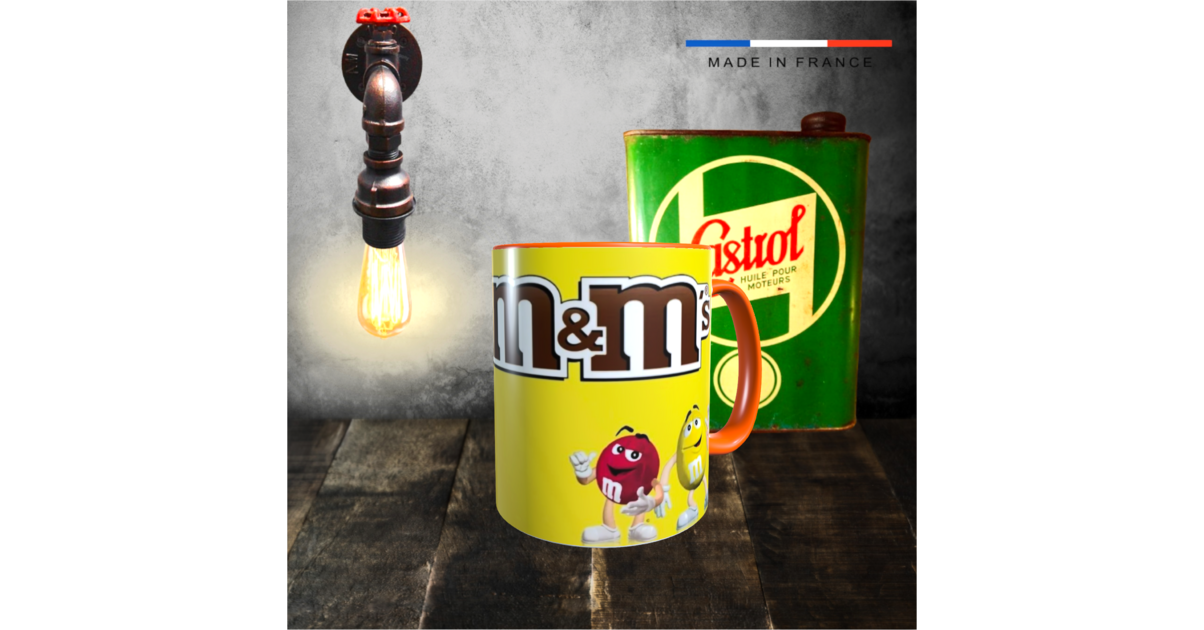 Tasse M&M's Bleue XL - Mug à L'Effigie Des Personnages M&M's Fun Pour Café Et Thé - Idée Cadeau Originale Et Amusante