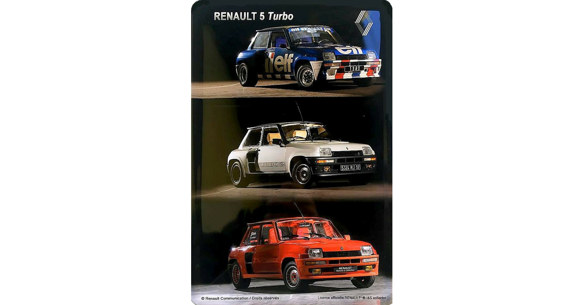 Grande Plaque métal A 110 Renault