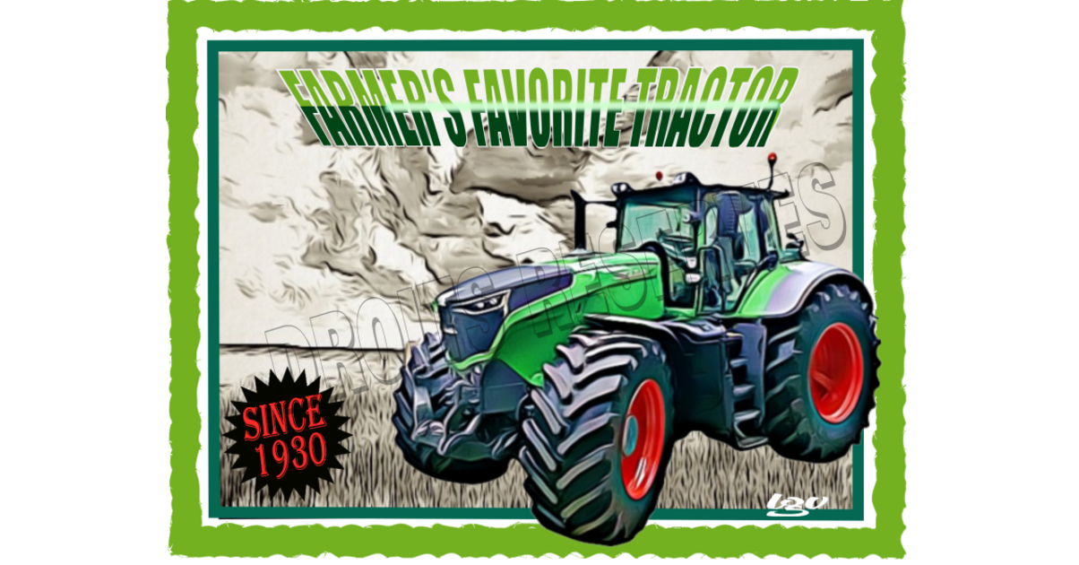 Plaque Murale Fendt Tracteur - Décoration Atelier 30x20cm Rétro