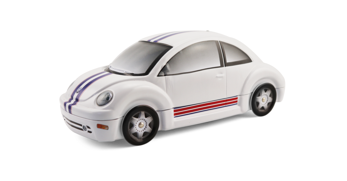 Décoration Voiture Volkswagen Beetle Années 50 - Modèle 1/12 En Métal, Couleur Grise - Occasion