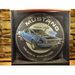 horloge murale publicitaire ford mustang
