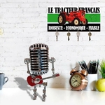 accroche-clés tracteur renault rétro