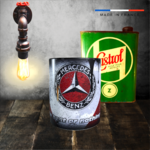 mug rétro mercedes benz oil