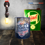 mug harley davidson bleu
