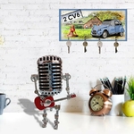 accroche-clés mural citroen 2cv6 rétro