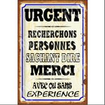 urgent merci 20x30