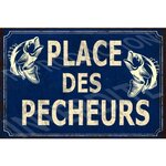 plaque métal place des pecheurs 20x30
