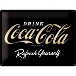 plaque métal coca-cola metallic edition limitée