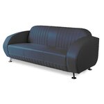 sofa vintage waverly vinyle bleu navy