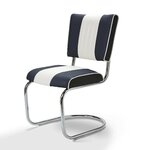 chaise confortable rétro belu dark navy