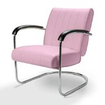 fauteuil pullman rose lilas en vinyle rétro