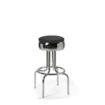 tabouret rétro chromé Airline 77 Stacks noir