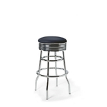 tabouret de bar pivotant rétro palace 77wp dark navy