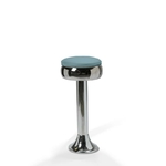 tabouret rétro chromé Casey stacks 77cm bleu