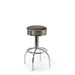 tabouret pivotant rétro comet 77 vert navy