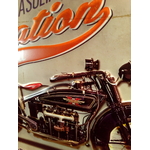 plaque capsule moto rétro vintage