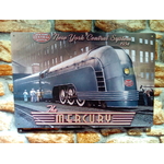 Plaque métal train Mercury