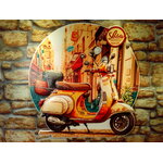 Plaque scooter vintage